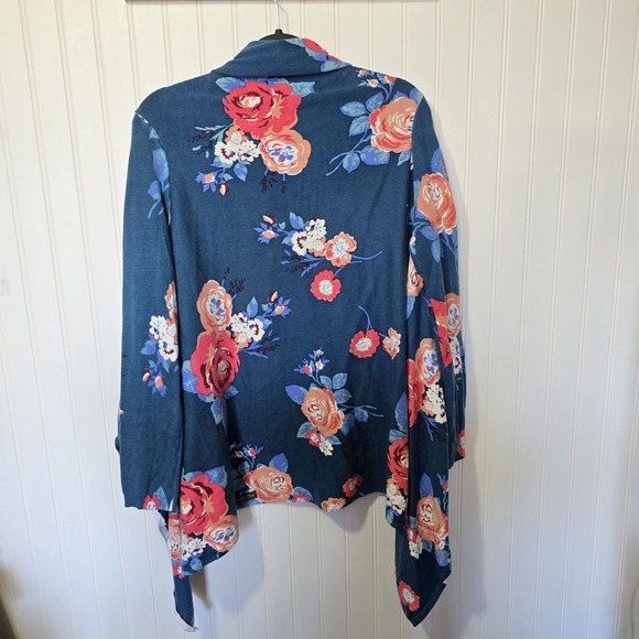 Matilda Jane Cozy Days Open Cardigan Sz Medium Waterfall Floral Cottagecore - Picture 6 of 11